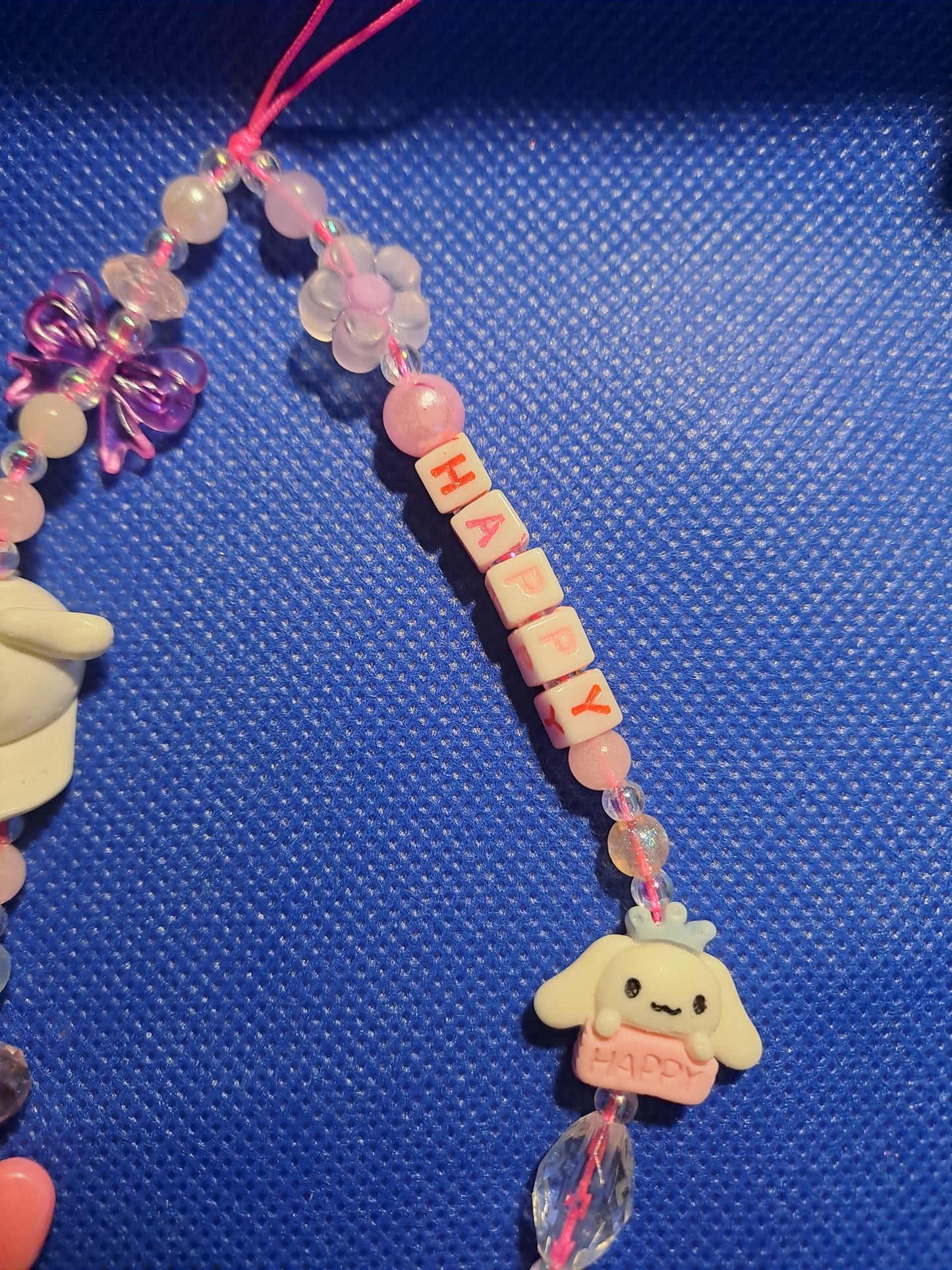 Happy kawaii mobile wrist chain