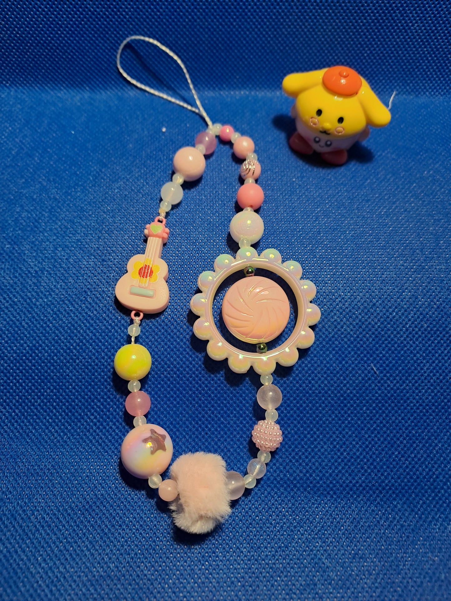 Kawaii mobile phone Glow In The Dark wrist chain