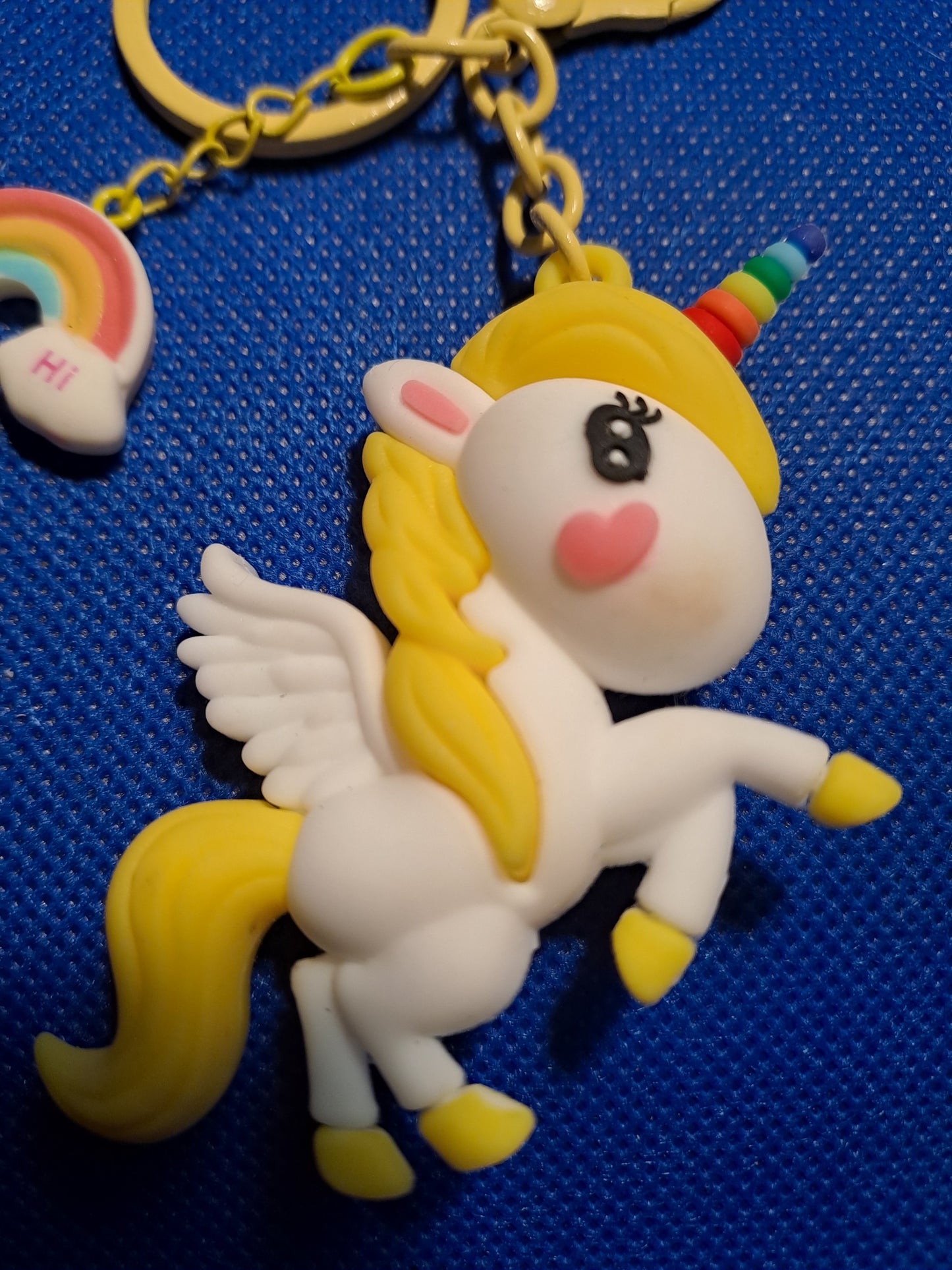 3D Cute  Unicorn Keyring Girls Key Ring Bag Pendant Keychain